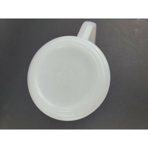 Vintage Federal Glass White Milk Glass Beaver Mug CANADA Maple Leaf Art Work - Picture 11 of 11